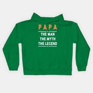 FAther (2) PAPA 3 Kids Hoodie